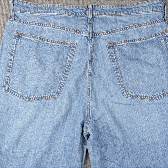 Rag & Bone Lori Mid Rise Crop Jeans Womens 32 Featherweight Wide Leg Relaxed - Picture 7 of 9